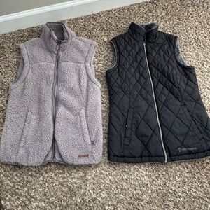 Free Country Gray and Black Vests